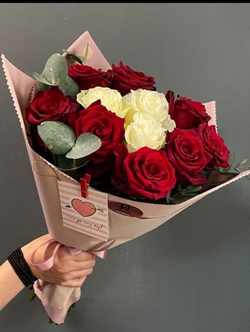 Букет цветов "В моем сердце" Букет цветов "В моем сердце"